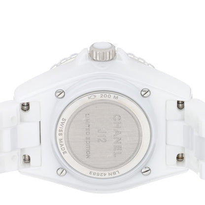 Chanel Stainless Steel Ceramic 33mm J12 Wanted de Chanel Limited Edition Automatic Watch White 4 of 5