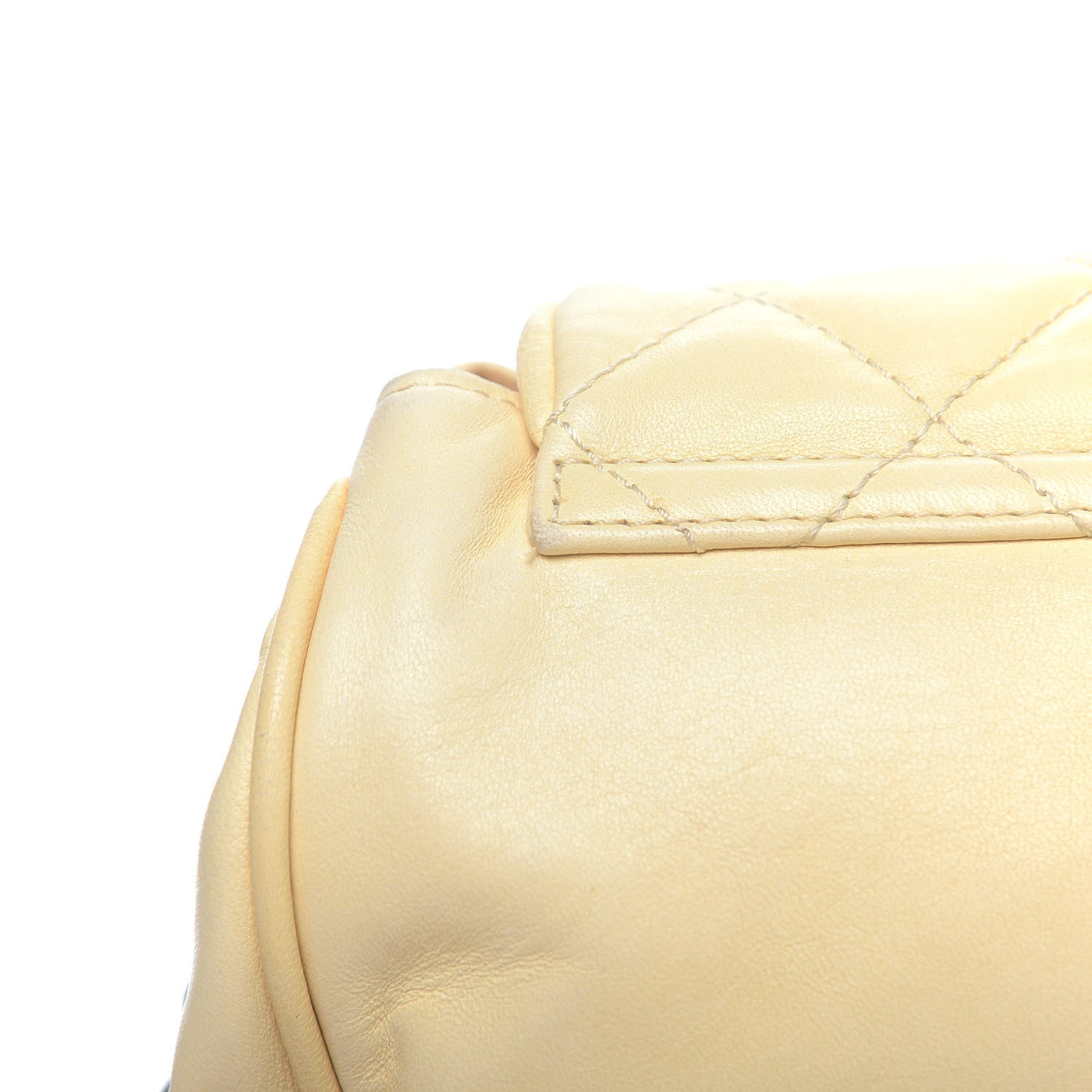 Chanel Washed Lambskin Quilted Bijoux Chain Accordion Flap White 12 of 12