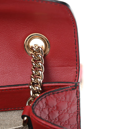 Gucci Soft Microguccissima Mini Emily Chain Shoulder Bag Rosso 11 of 15