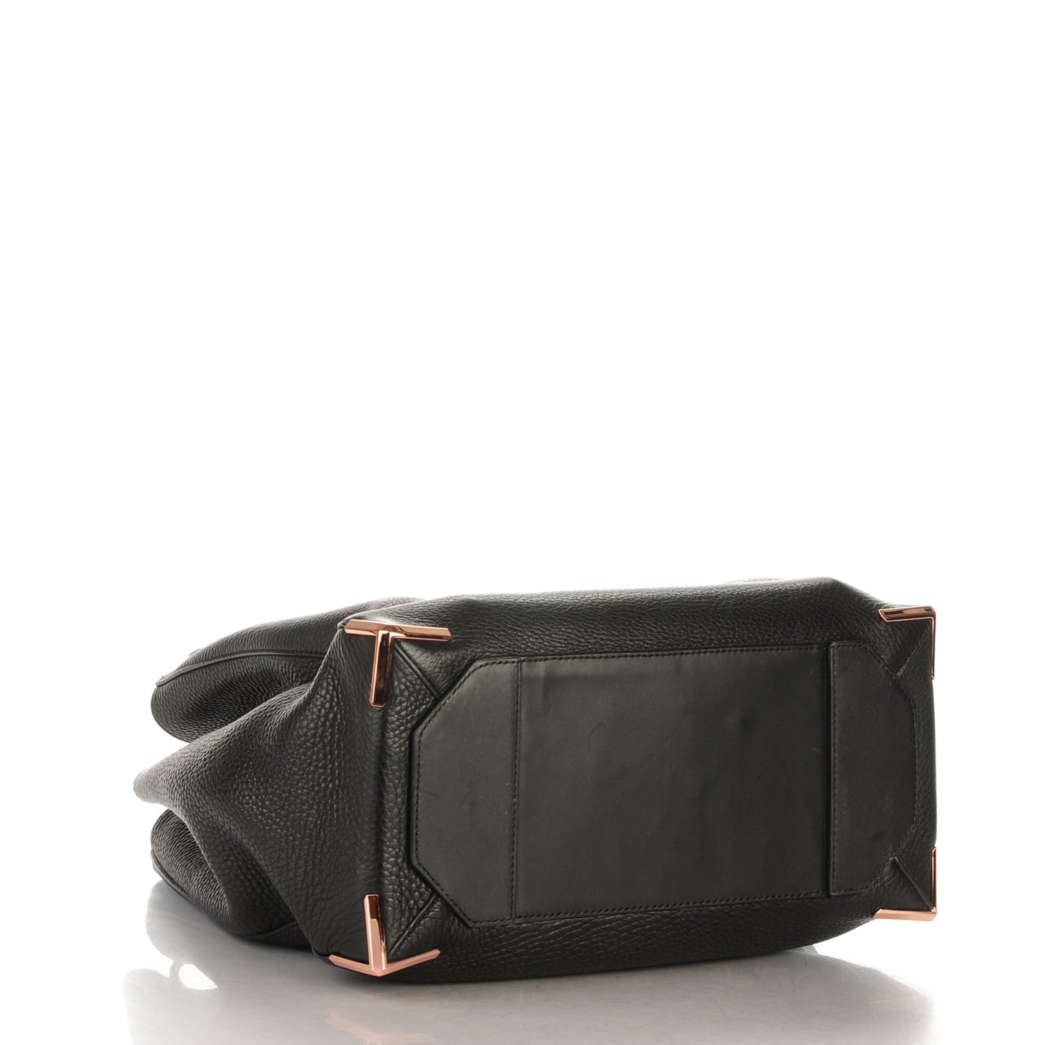 Alexander Wang Pebbled Calfskin Large Prisma Skeletal Tote Black Rose Gold Hardware 4 of 6