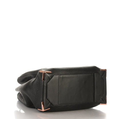 Alexander Wang Pebbled Calfskin Large Prisma Skeletal Tote Black Rose Gold Hardware 4 of 6