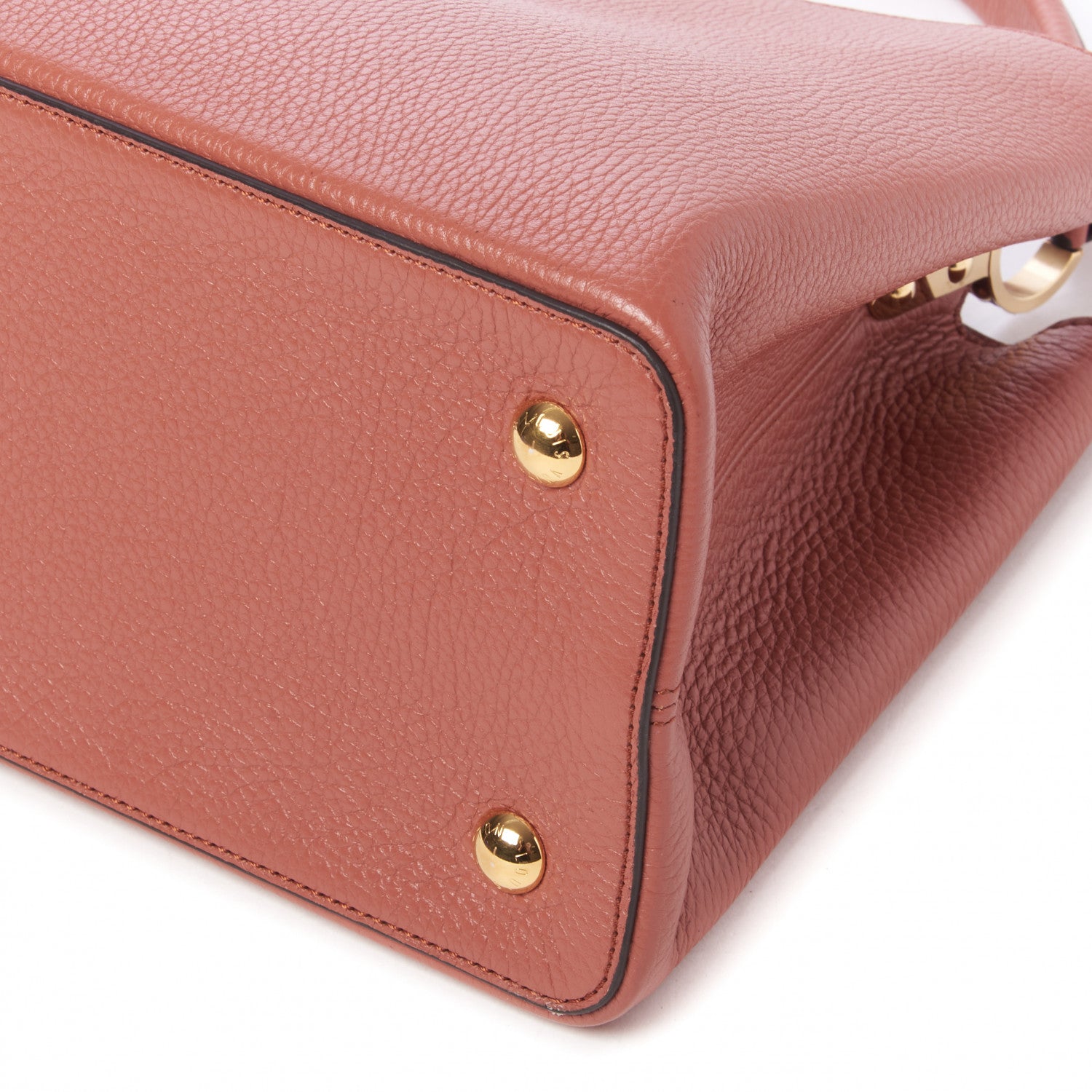 Louis Vuitton Taurillon Capucines MM Terracotta 4 of 8