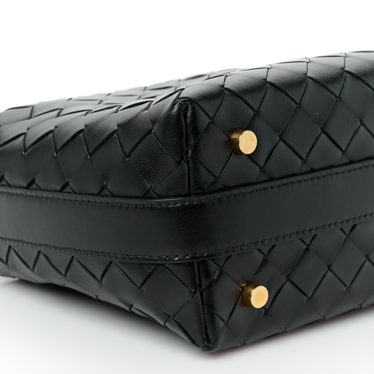 Calfskin Nappa Intrecciato Mini Wallace Black