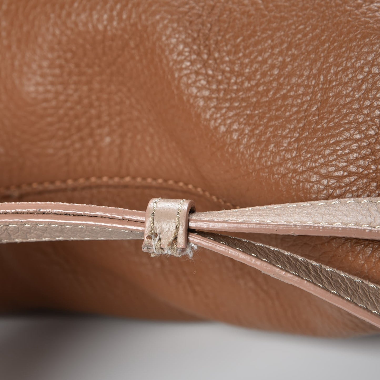 Prorsum Pebbled Calfskin Medium Studley Tote Camel Nude