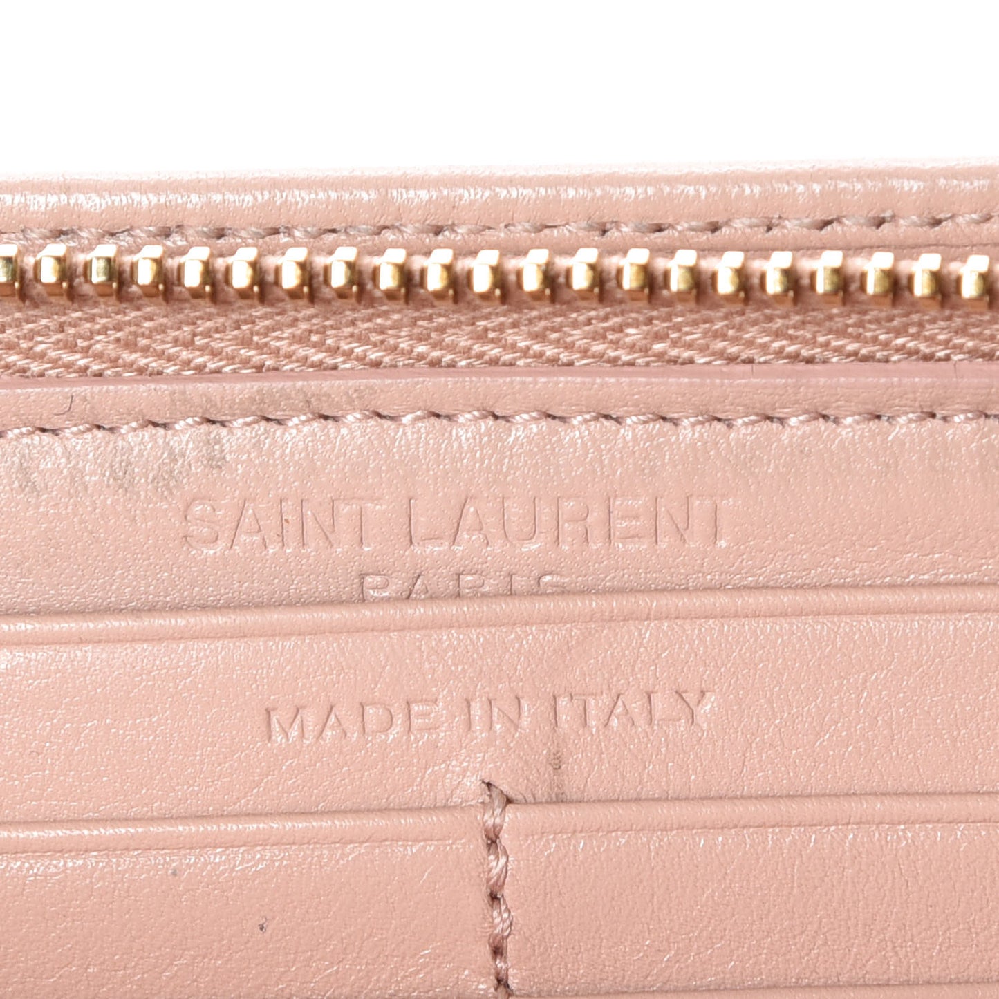 Calfskin Classic Zip Around Wallet Pink