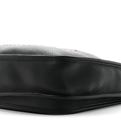Hermes Taurillon Clemence Evelyne III PM Black 10 of 11
