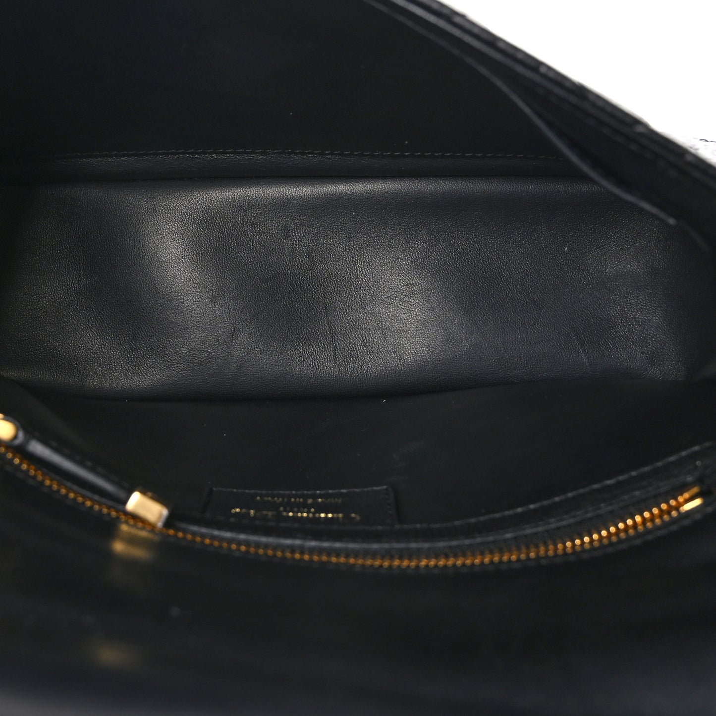 Calfskin Cannage Medium Caro Bag Black