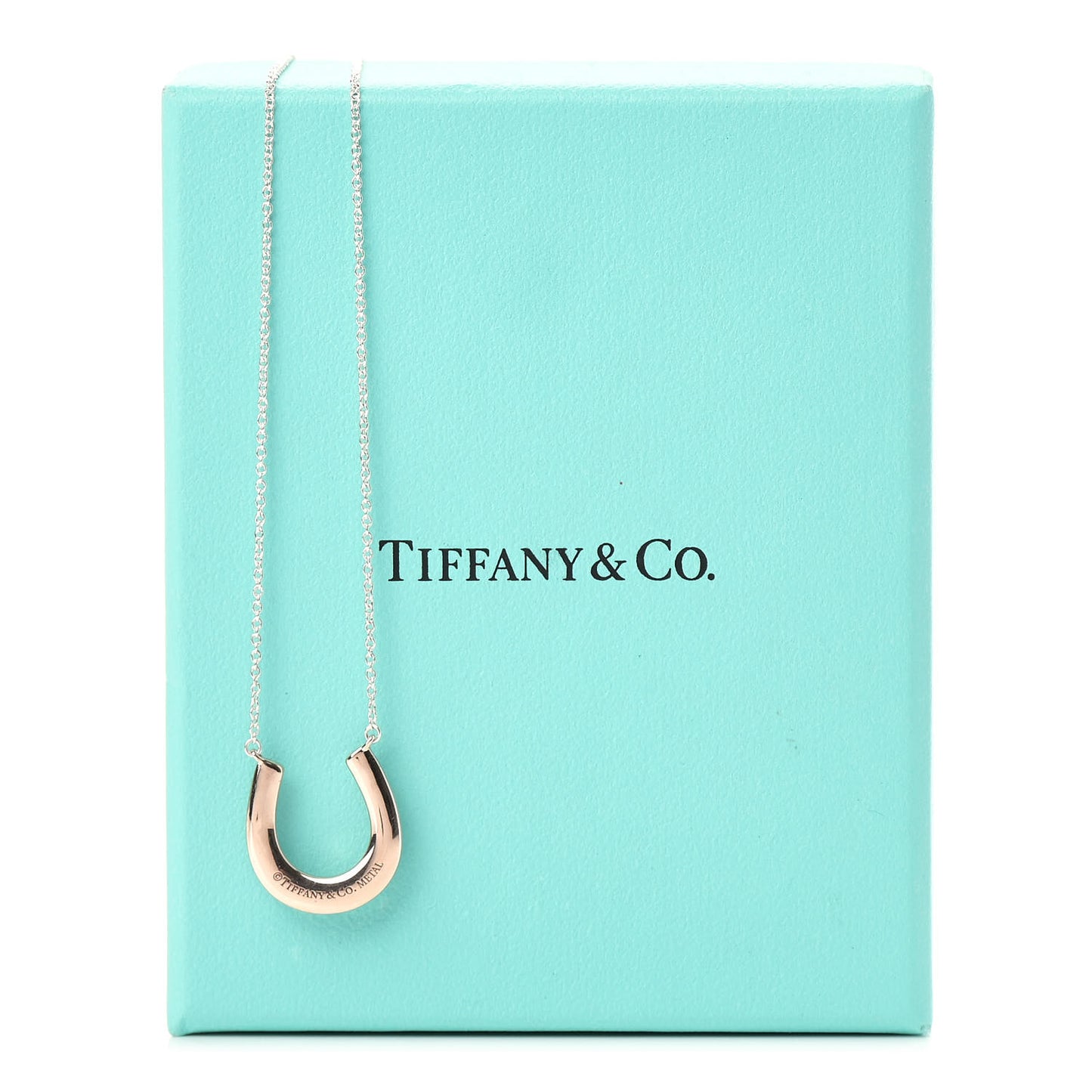 Sterling Silver Rubedo 1837 Horseshoe Pendant Necklace
