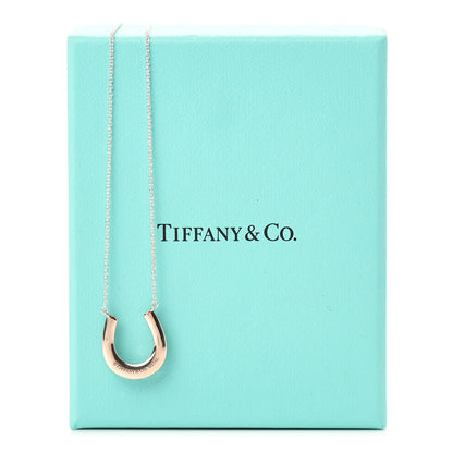 Tiffany Sterling Silver Rubedo 1837 Horseshoe Pendant Necklace 7 of 7