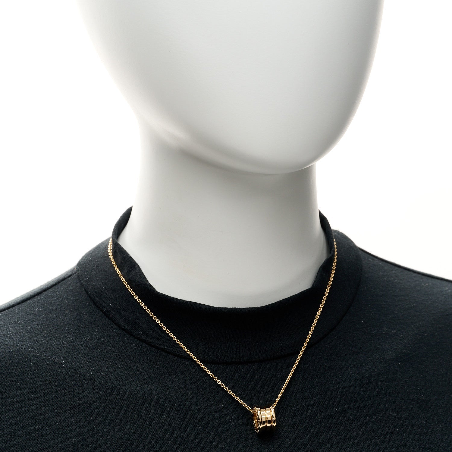 Bulgari 18K Yellow Gold B.Zero1 Pendant Necklace 2 of 4