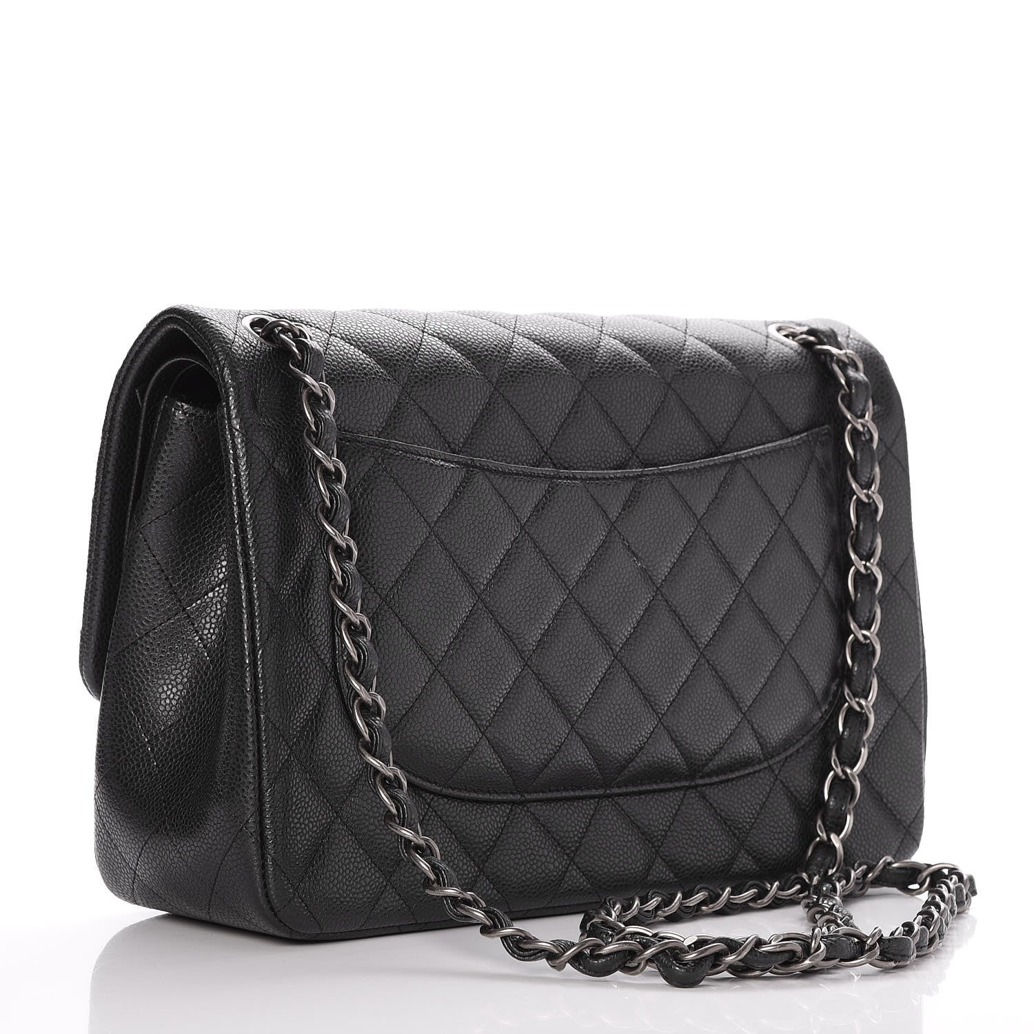 Chanel Caviar Quilted Jumbo Double Flap Black 4 of 9