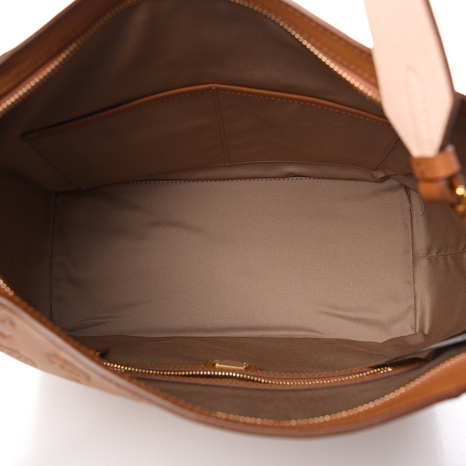 MCM Calfskin Ottomar Monogram Medium Klara Hobo Cognac 4 of 8