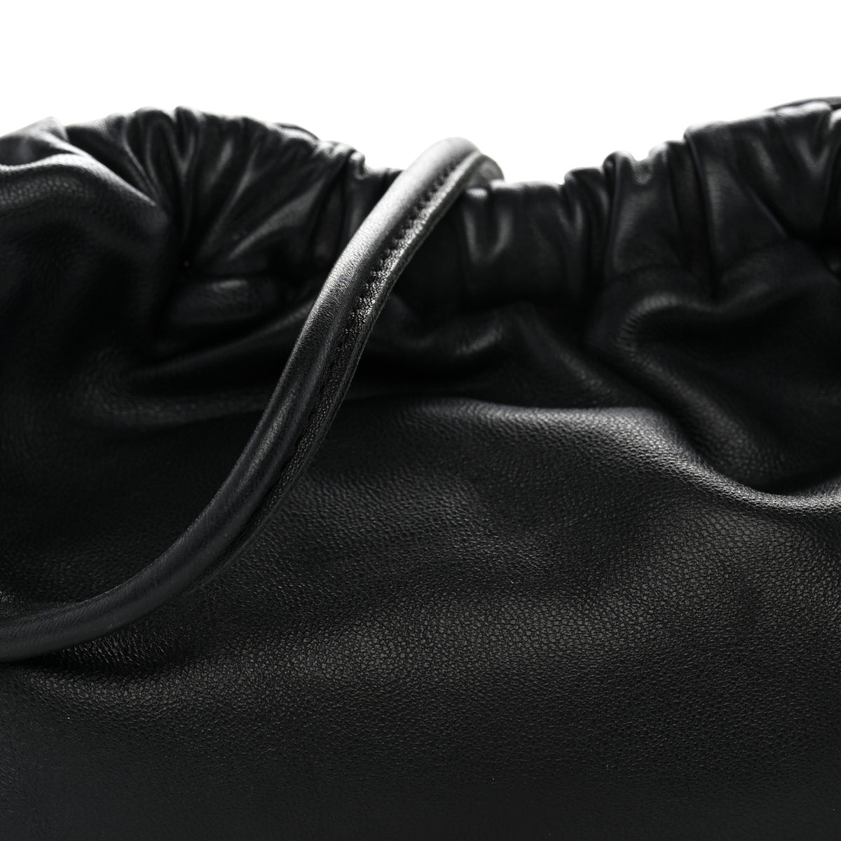 Lambskin Cloud Clutch Black Flamma