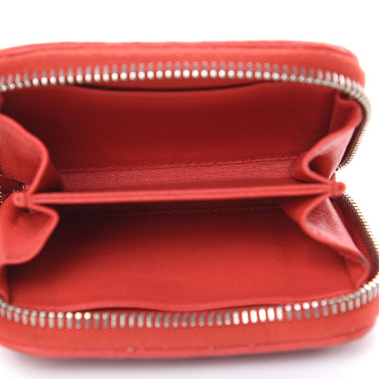 Miu Miu Nappa Matelasse Zip Around Compact Wallet Fuoco 5 of 14
