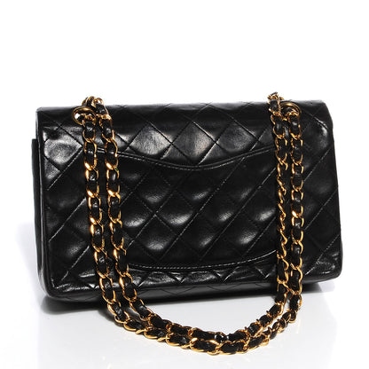 Chanel Lambskin Quilted Small Double Flap Black 3 of 8