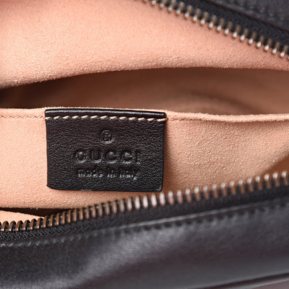 Gucci Calfskin Matelasse Mini GG Marmont Wrist Wallet Black 5 of 6