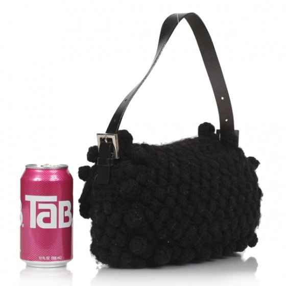 Woven Knit Baguette Black