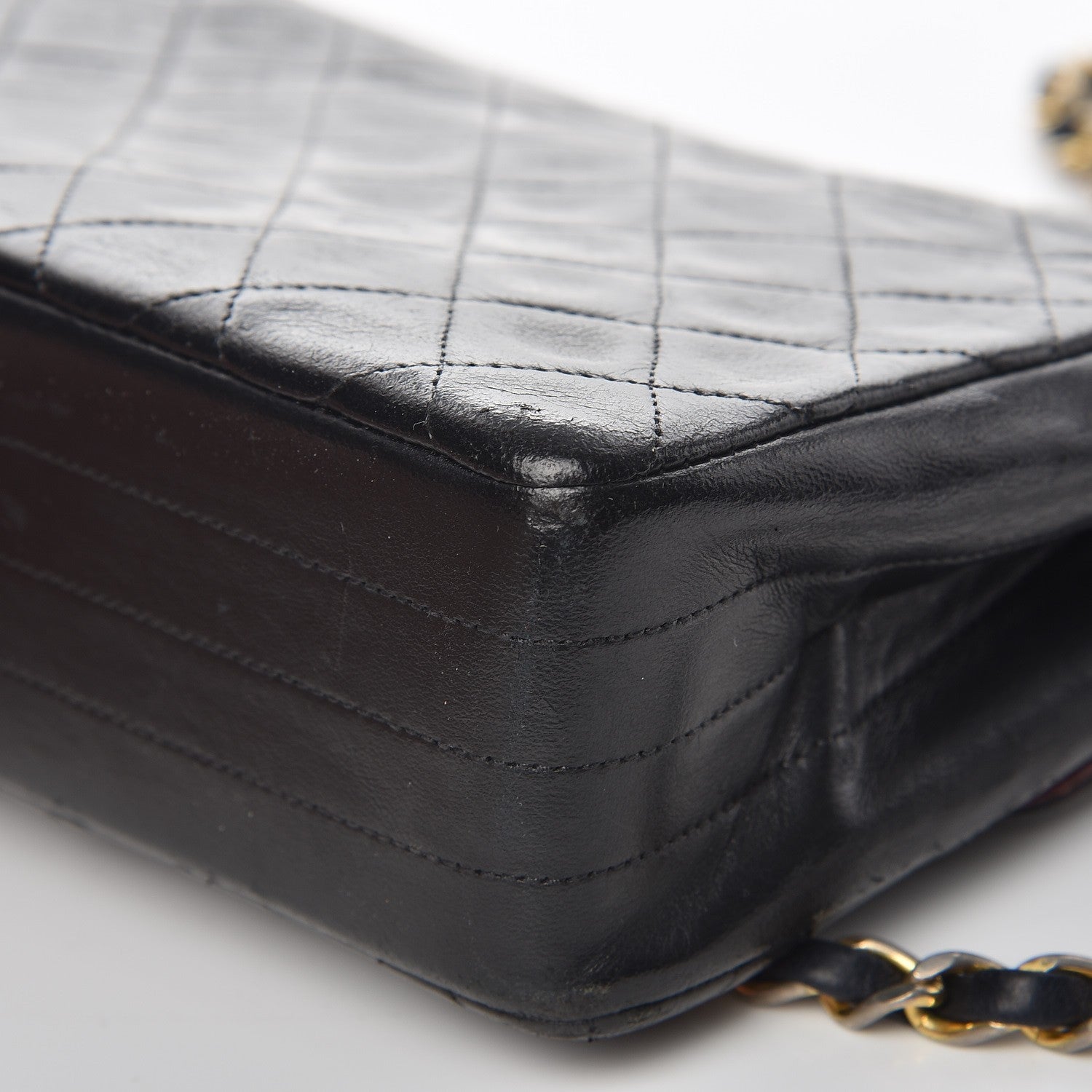 Chanel Lambskin Quilted Small Single Flap Black 13 of 14