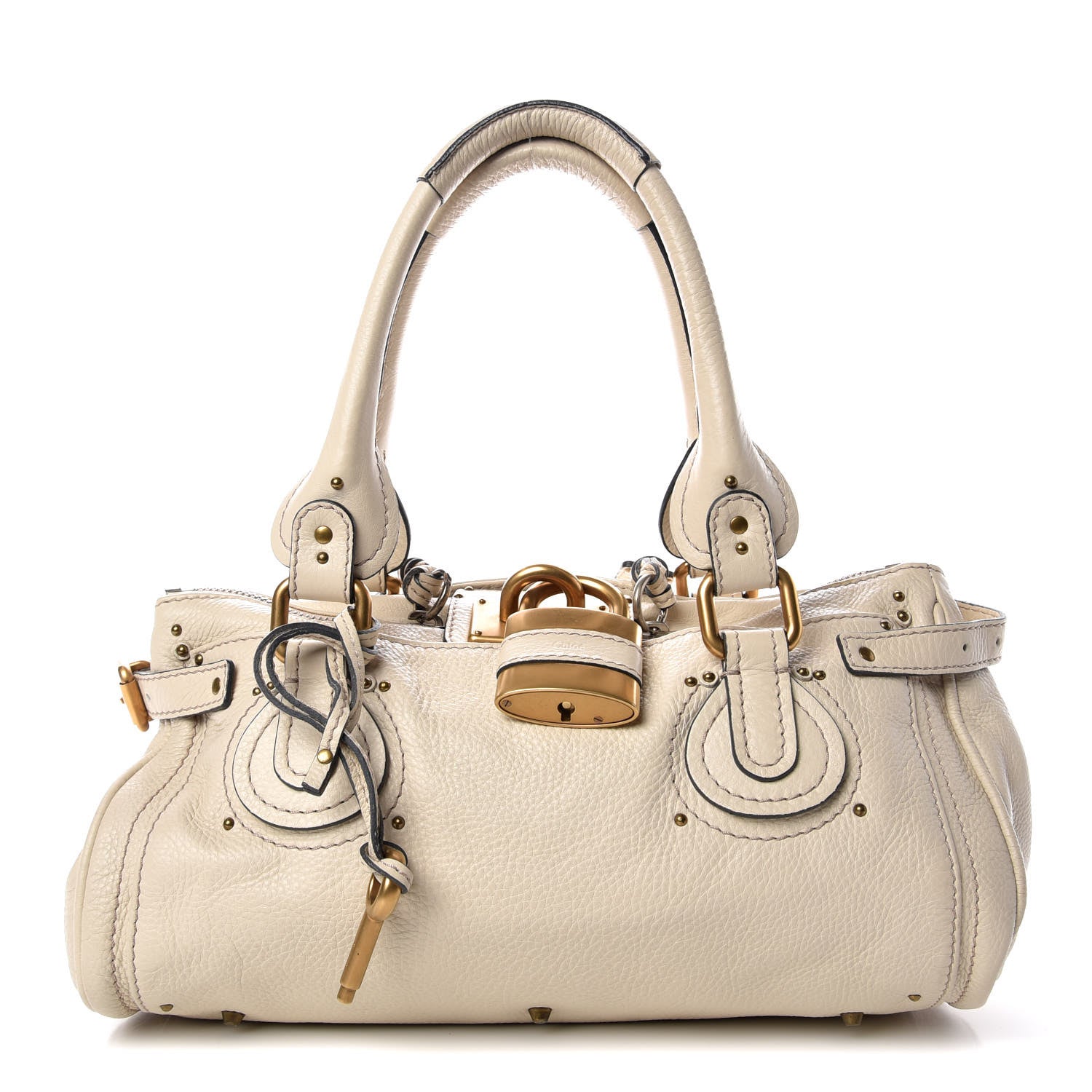 Chloe Calfskin Medium Paddington Satchel Off White 1 of 9