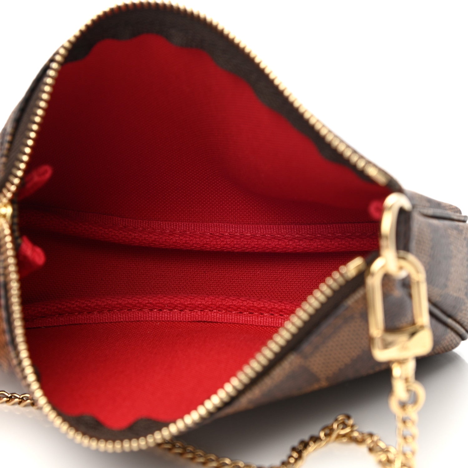 Louis Vuitton Damier Ebene Mini Pochette Accessories 5 of 8