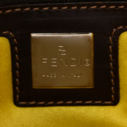 Fendi Denim Flower Applique Baguette Blue 6 of 11