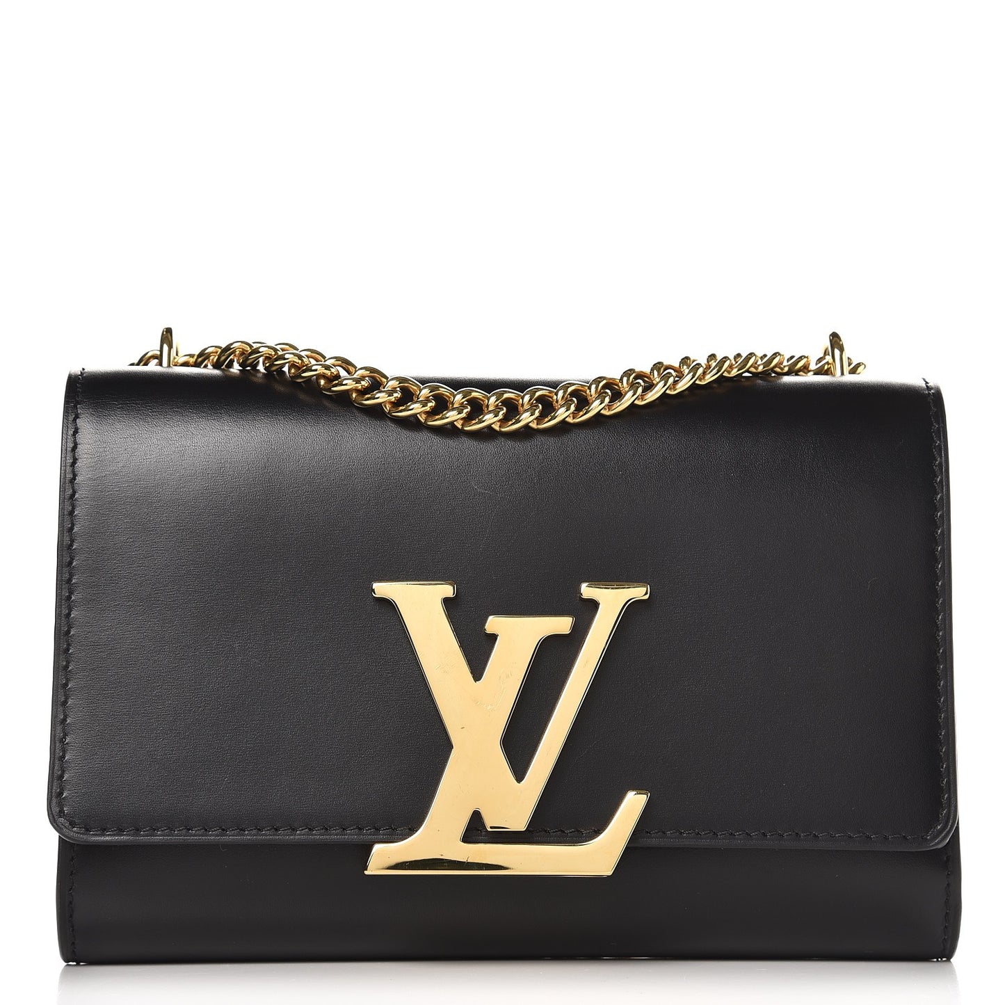 Calfskin Chain Louise MM Black