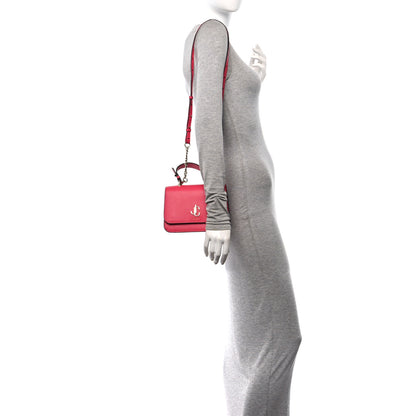 Jimmy Choo Grainy Calfskin Varenne Top Handle Satchel Pink 2 of 13