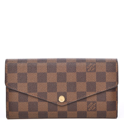 Louis Vuitton Damier Ebene Sarah Wallet NM 1 of 12