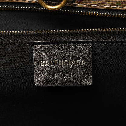 Balenciaga Coated Canvas BB Monogram Large Signature East West Shopper Bag Beige Brown 6 of 10