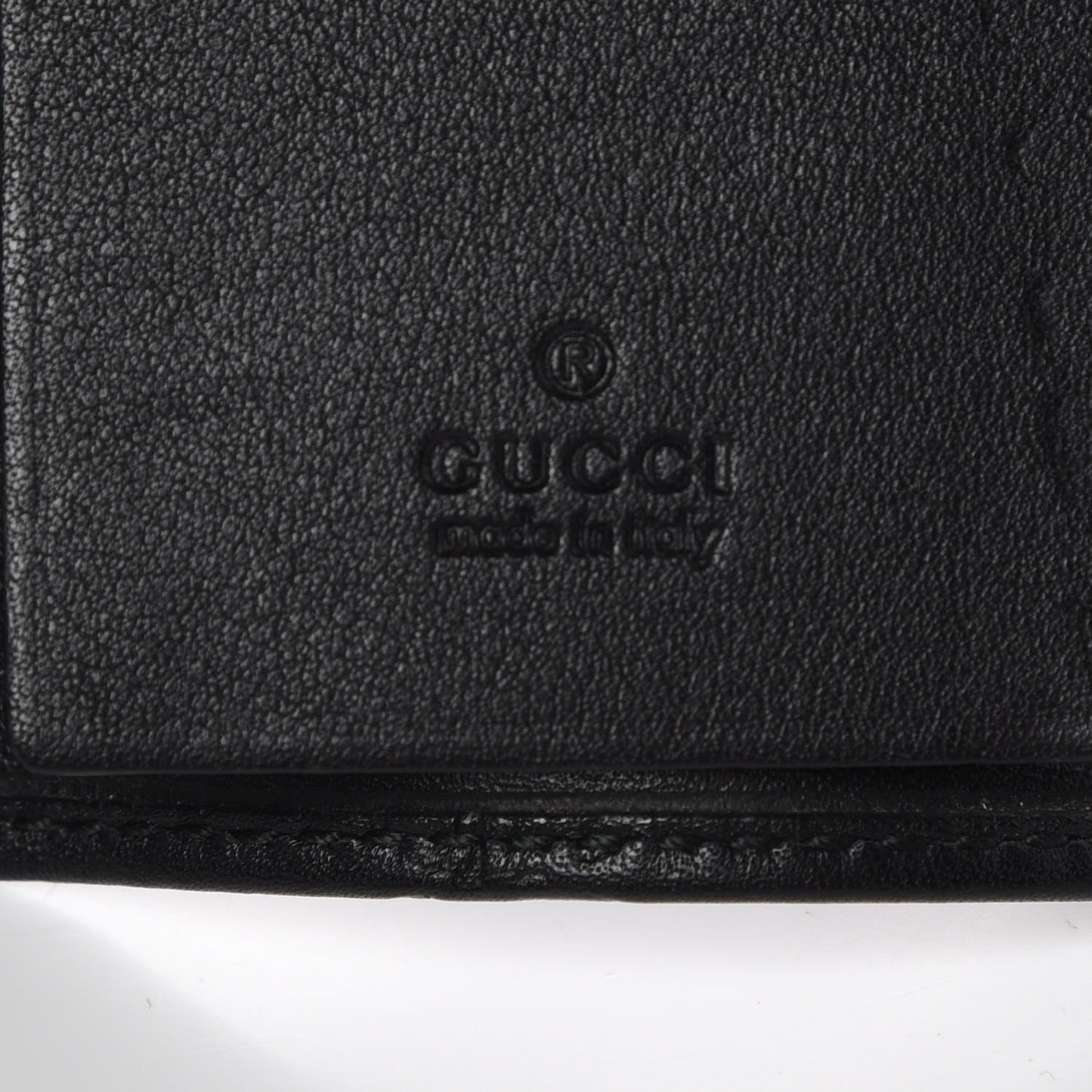 Guccissima Dice 6 Key Holder Case Black