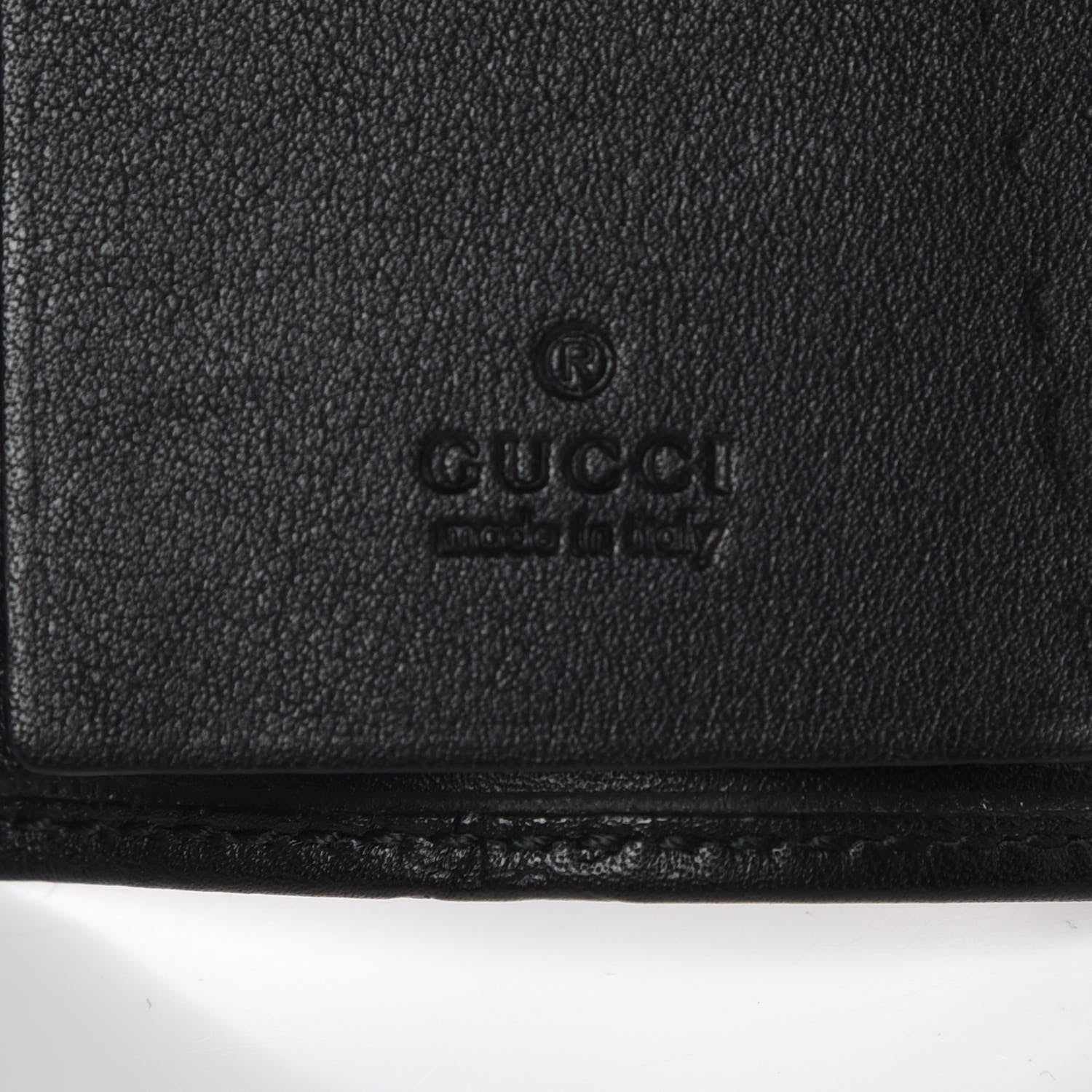 Gucci Guccissima Dice 6 Key Holder Case Black 6 of 11