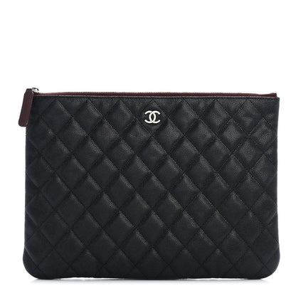 Chanel Caviar Quilted Medium Cosmetic Case Black 1 of 10