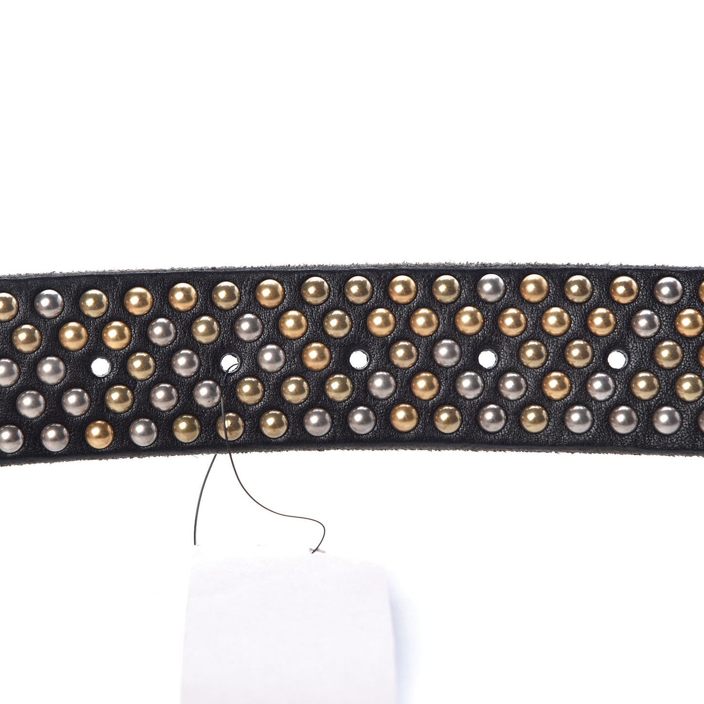 Calfskin Studded Feline Belt 105 42 Black