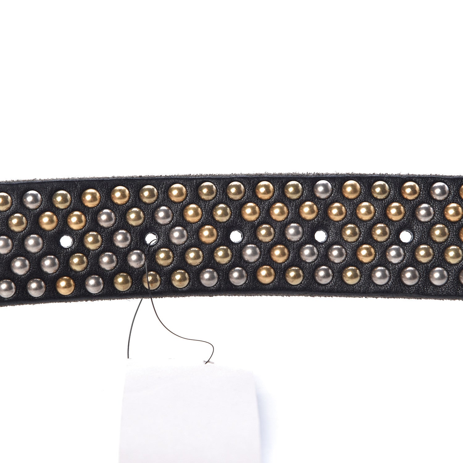 Gucci Calfskin Studded Feline Belt 105 42 Black 5 of 11