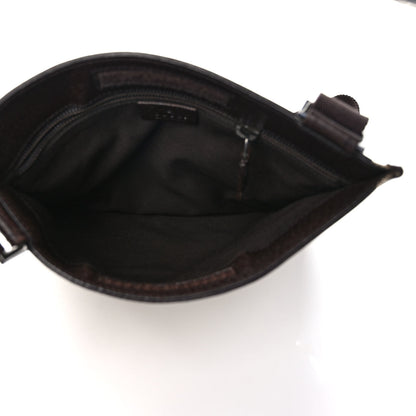 Gucci Monogram Messenger Crossbody Bag Dark Brown 5 of 9