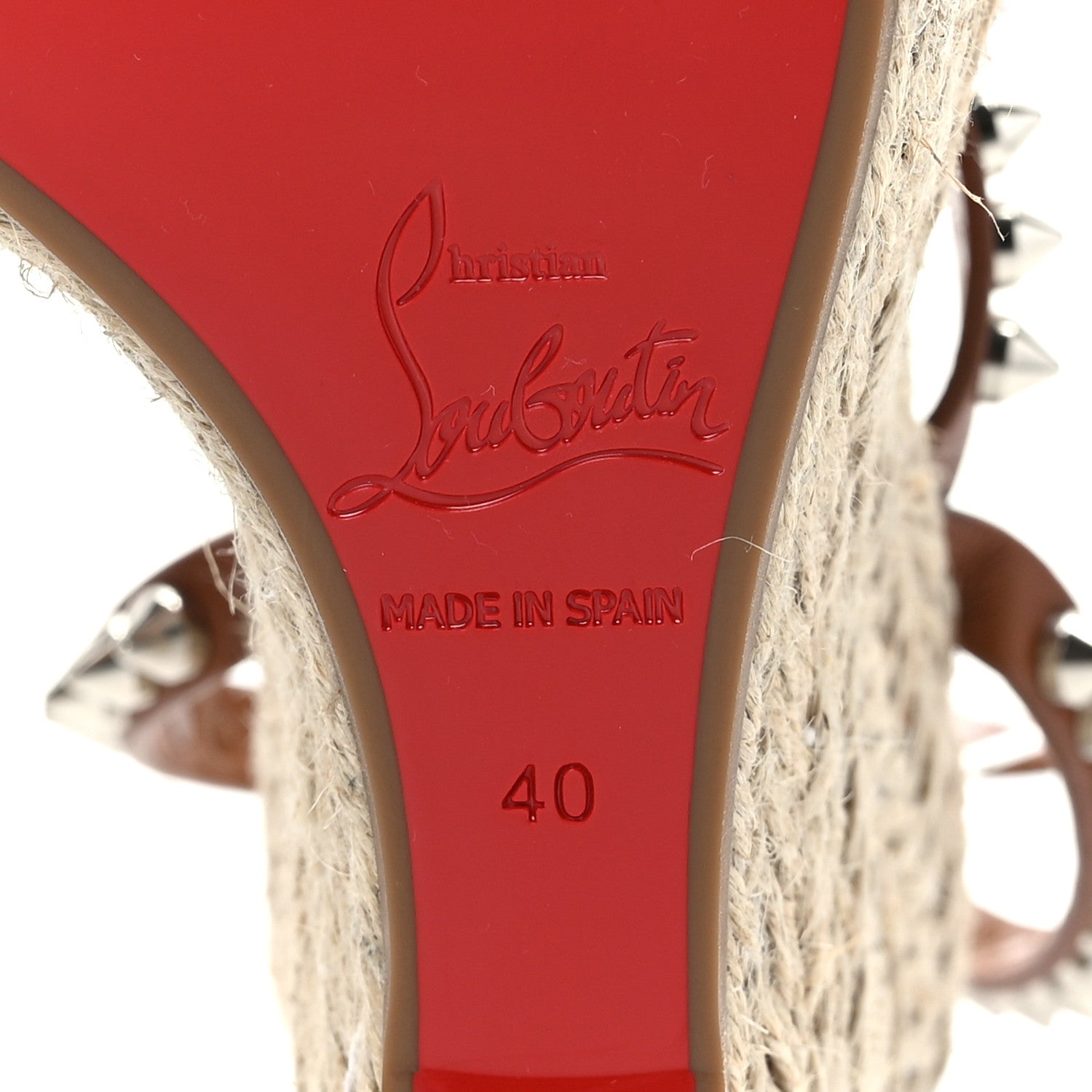 Christian Louboutin Calfskin Mafaldina 120 Wedge Sandals 40 Cuoio 7 of 7