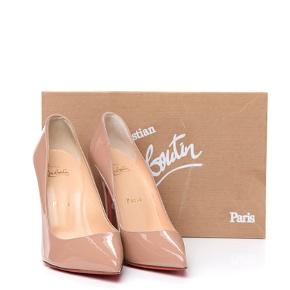 Christian Louboutin Patent Pigalle Follies 100 Pumps 37.5 Nude 10 of 10
