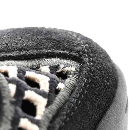 Chanel Suede Calfskin Embroidered CC Sneakers 36.5 Black 9 of 9