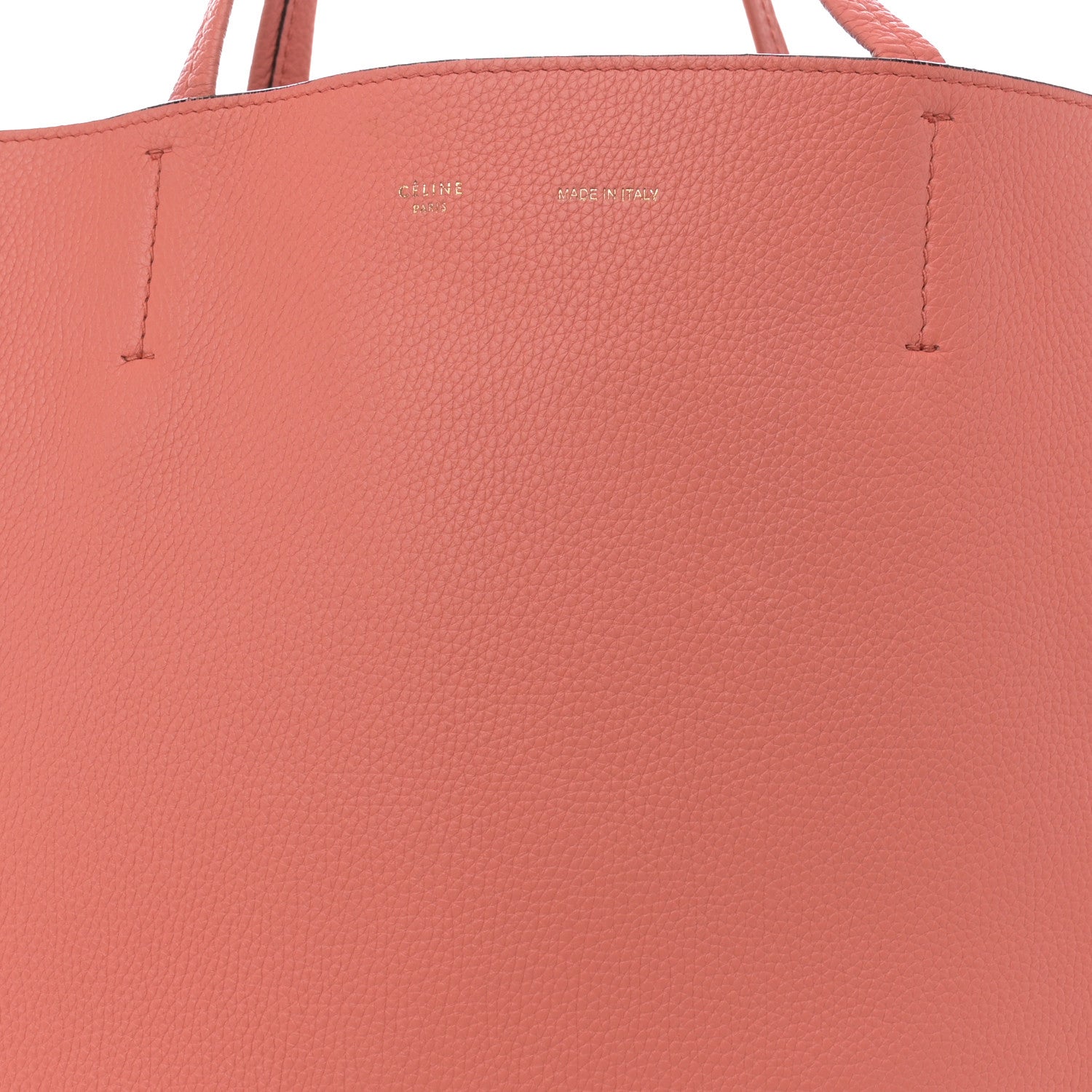 Celine Soft Grained Calfskin Medium Belt Cabas Phantom Coral 7 of 10