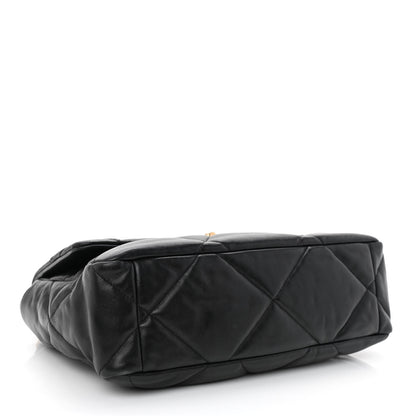 Chanel Lambskin Quilted Large Chanel 19 Flap Black 4 of 10