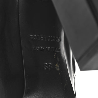 Balenciaga Patinated Calfskin Round Toe 110 Booties 38 Black 8 of 11