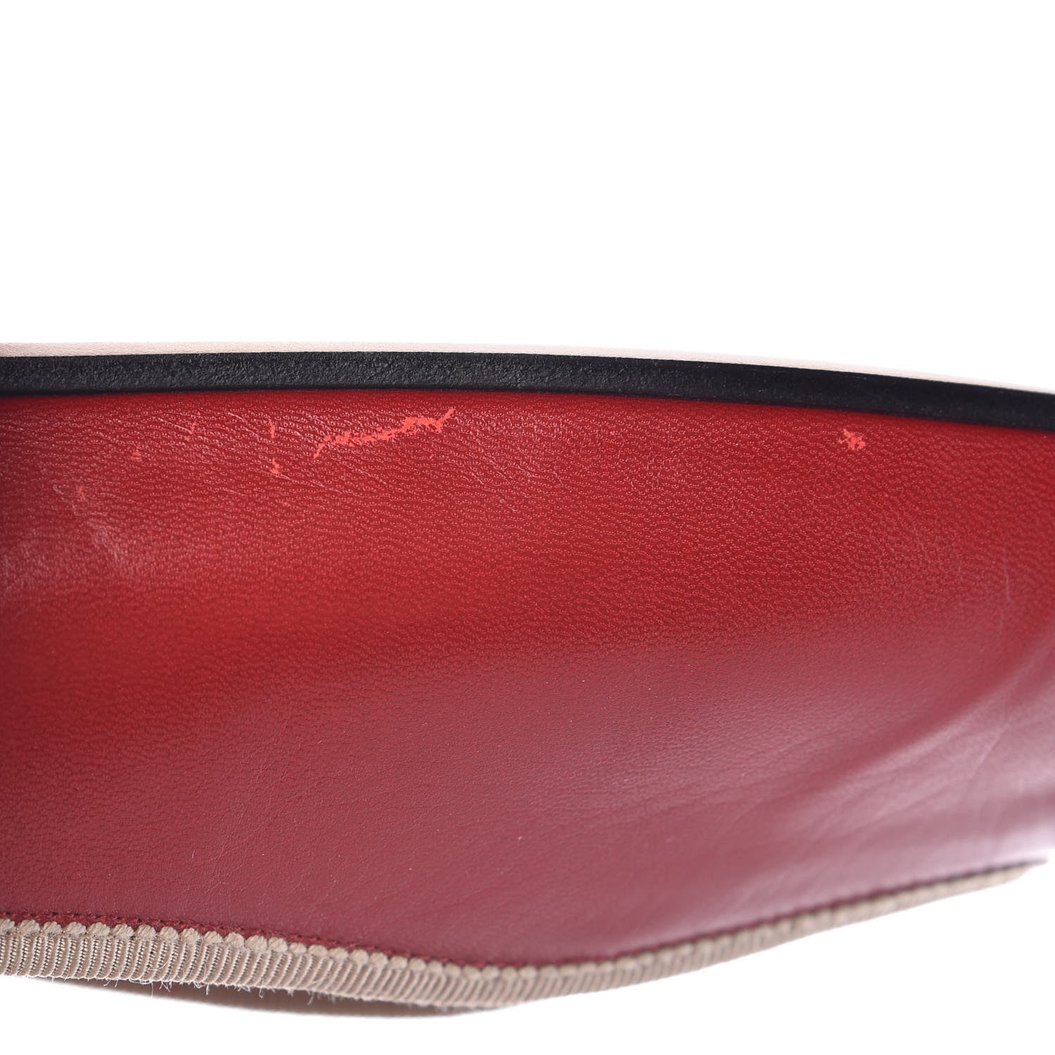 Gucci Malaga Kid Silk Hannelore Detachable Platform Slide 37 Hibiscus Red 16 of 18