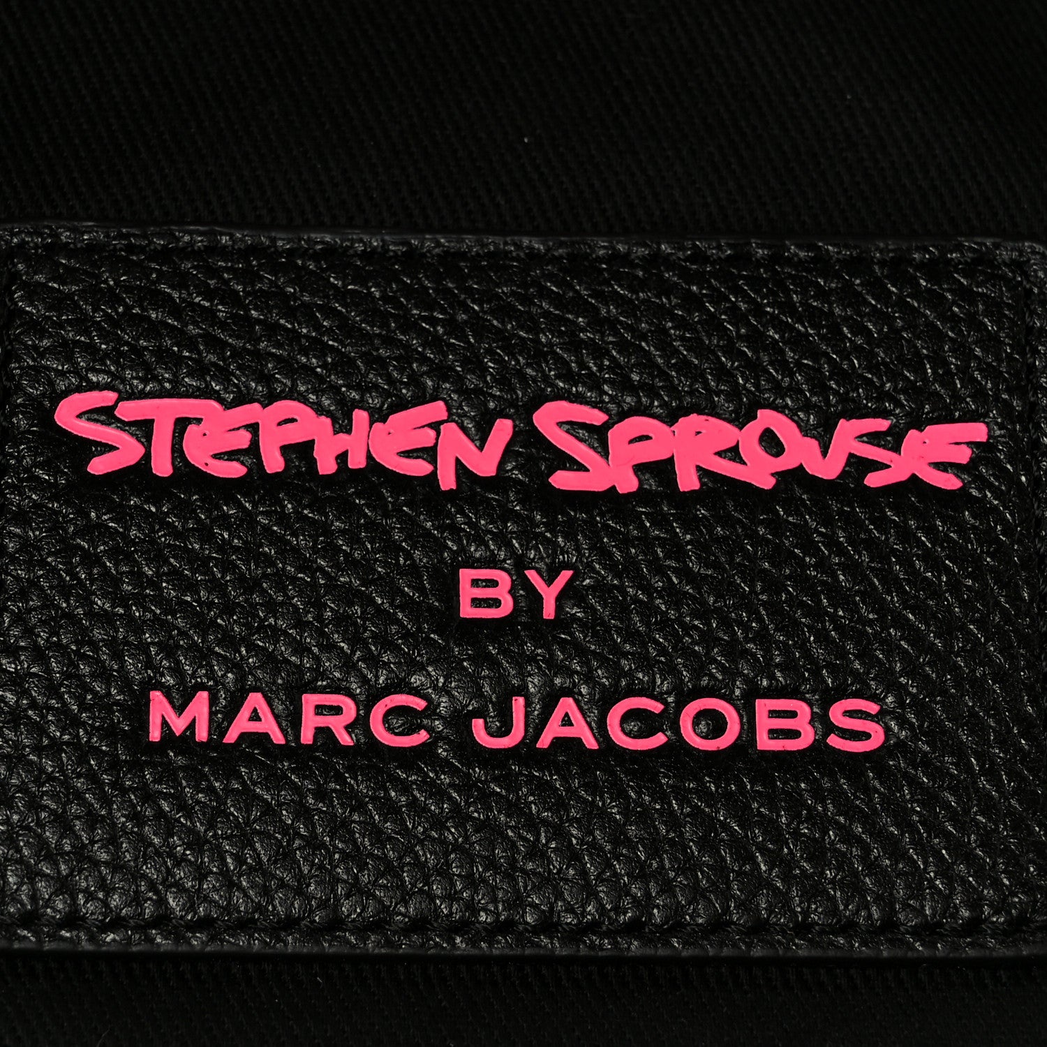 Marc Jacobs X STEPHEN SPROUSE Grained Calfskin Medium The Tote Bag Pink 7 of 12