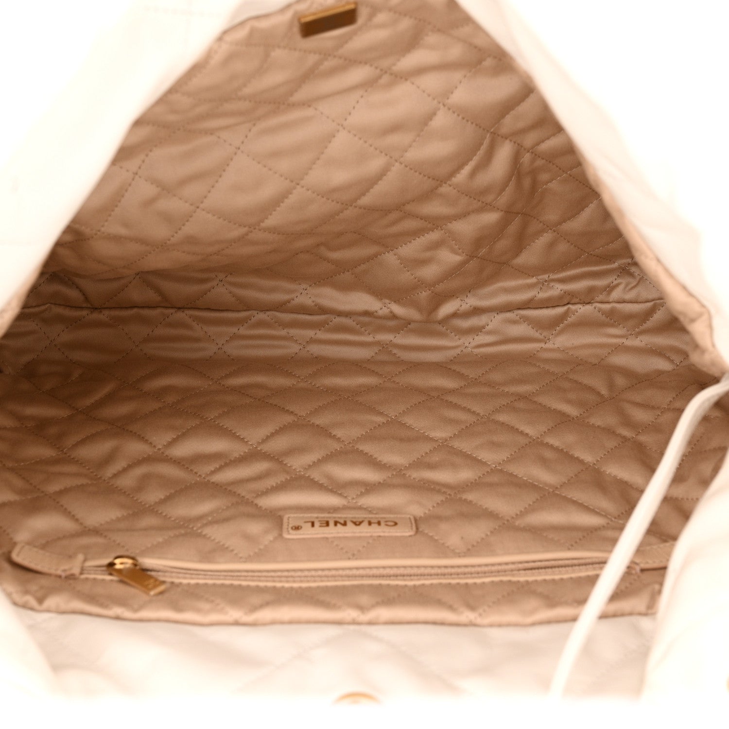Chanel Shiny Calfskin Quilted Chanel 22 White 6 of 12