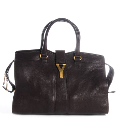 Saint Laurent Sheepskin Medium Cabas ChYc Brown 1 of 9