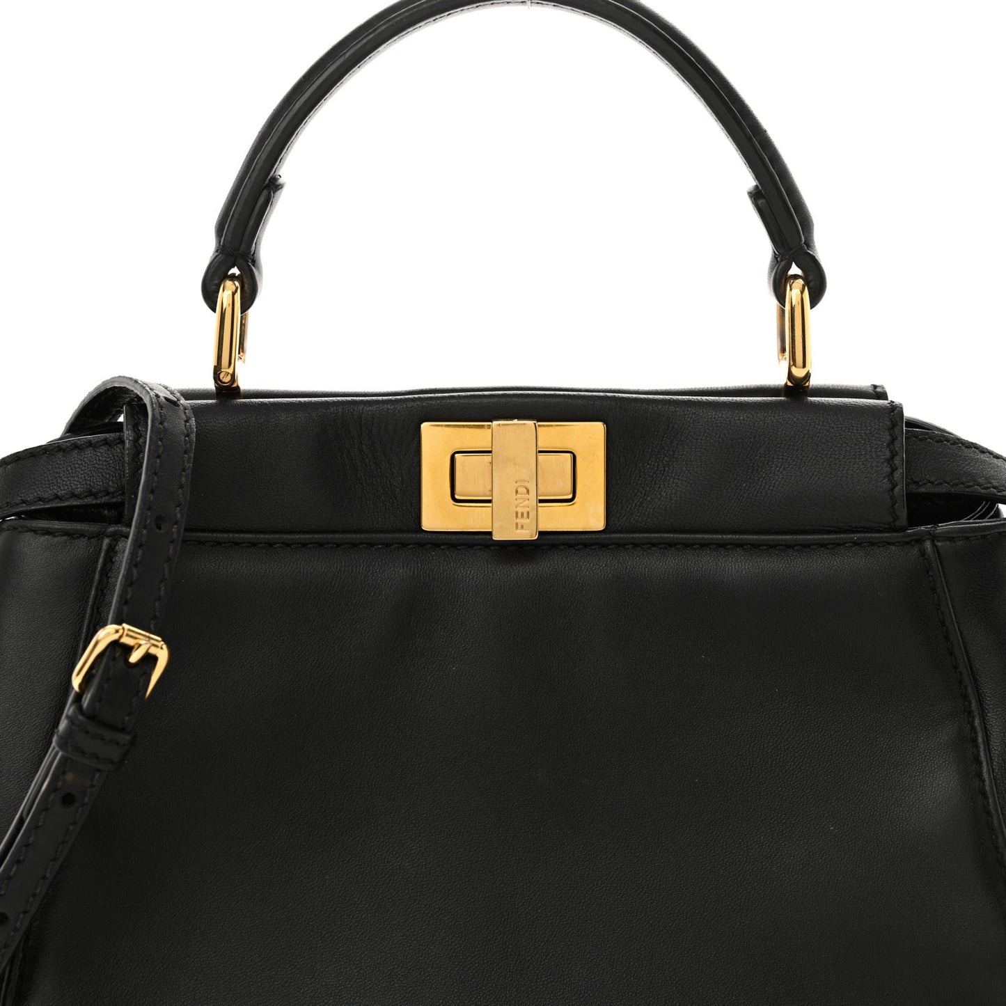 Nappa Mini Peekaboo Iconic Satchel Black