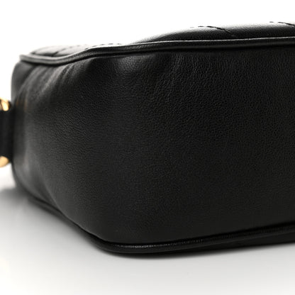 Gucci Sakai Be Green Calfskin Diagonal Stitched Small Blondie Shoulder Bag Black 9 of 10