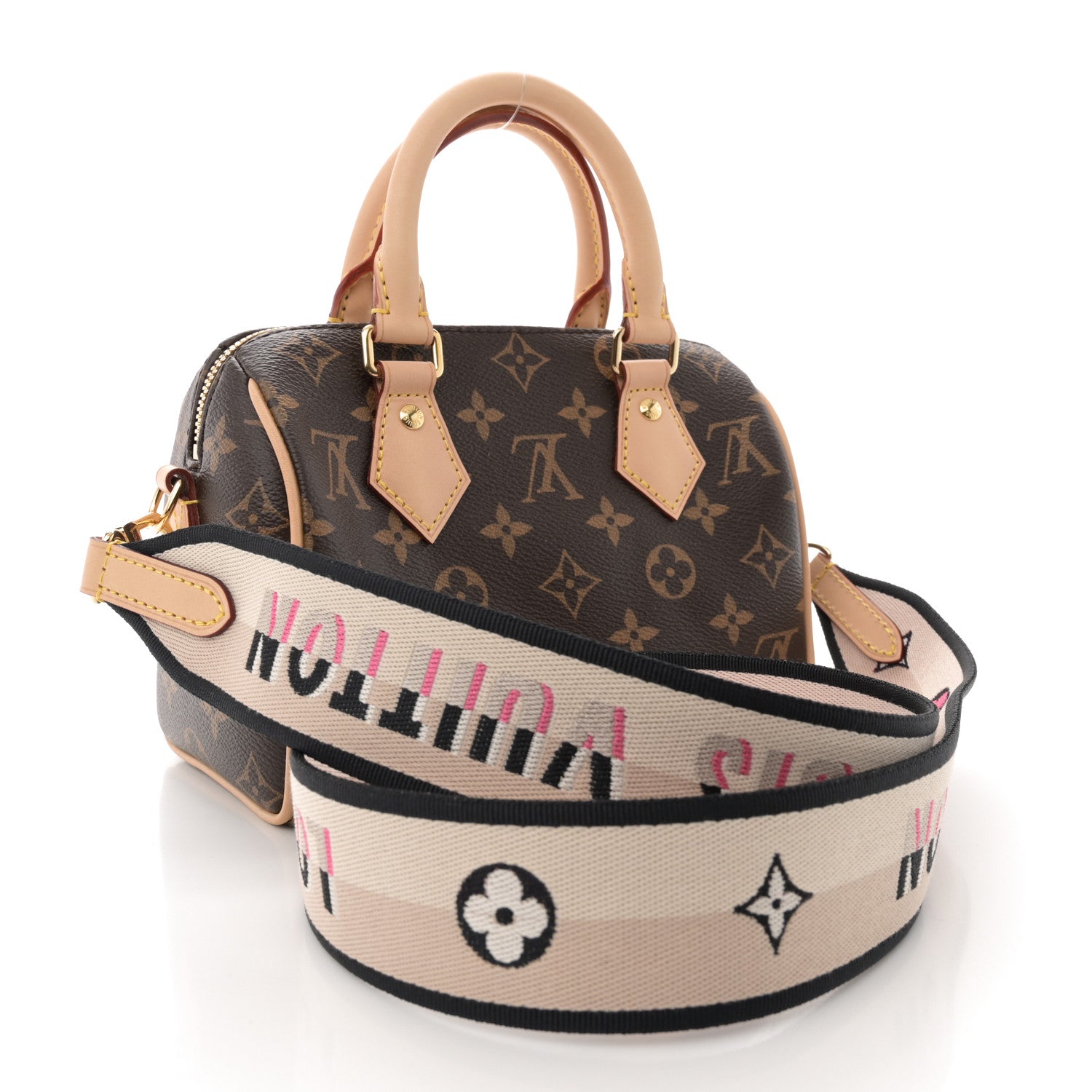 Louis Vuitton Monogram Speedy Bandouliere 20 Black 3 of 9