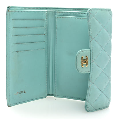 Chanel Caviar Quilted Medium Flap Wallet Light Blue 6 of 8