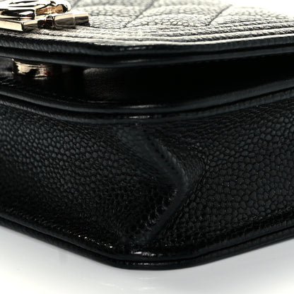Chanel Caviar Quilted Boy Flap Waist Belt Bag Black 10 of 10
